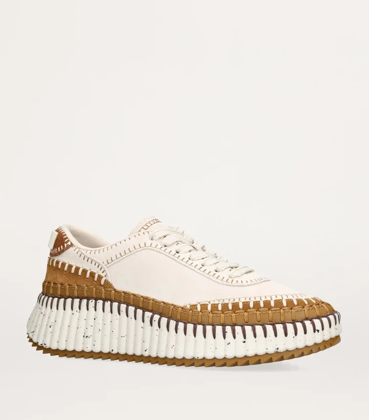 Chloé Suede Nama Runner Sneakers - Image 4