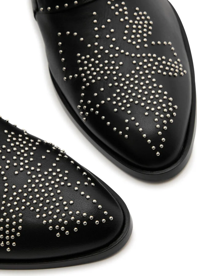 Chloe Susanna 40 Studded Leather Ankle Boots - Image 3