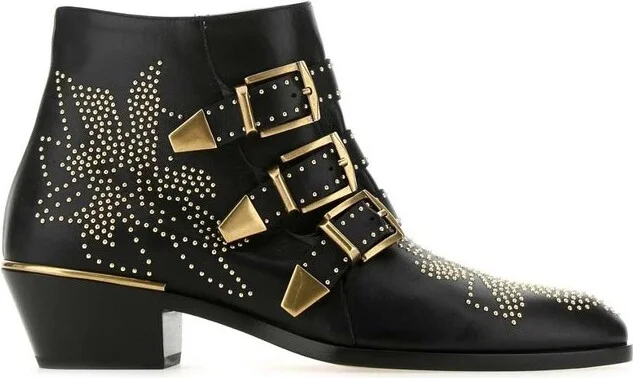 Chloé Susanna Embellished Buckled Boots