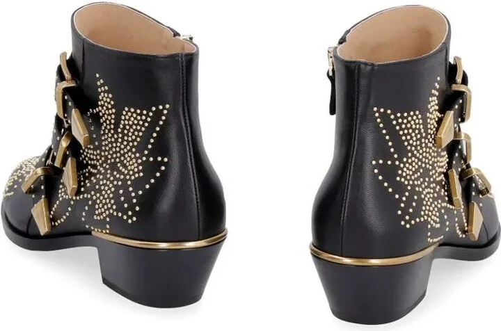 Chloé Susanna Nappa Leather Ankle Boot Shoes - Image 3