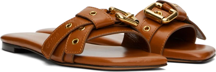 Chloé Tan Mae Sandals - Image 4