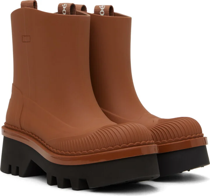 Chloé Tan Raina Boots - Image 4
