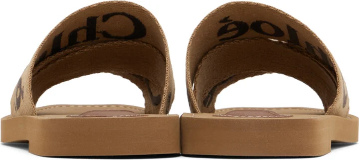 Chloé Tan Woody Sandals - Image 2