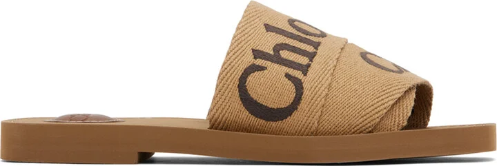 Chloé Tan Woody Sandals
