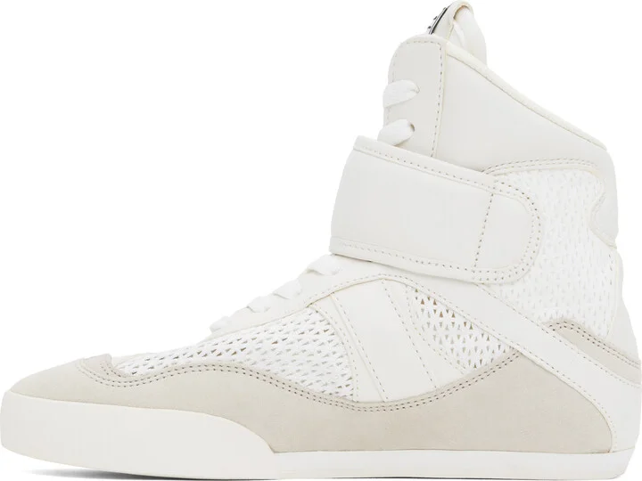 Chloé White & Beige 'Chloé Kick' Sneakers - Image 3