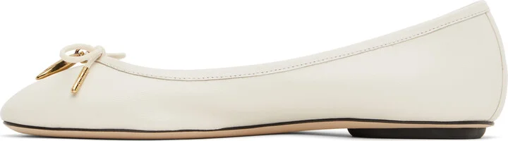 Chloé White Iris Ballerina Flats - Image 3