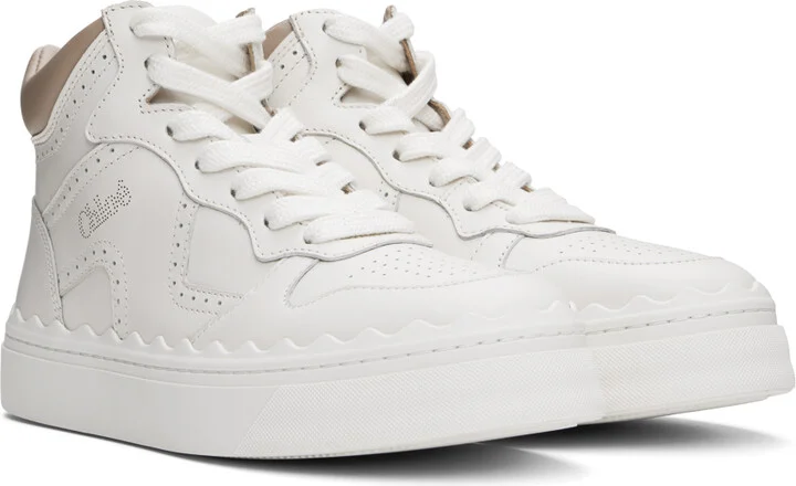 Chloé White Lauren Sneakers - Image 4