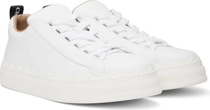 Chloé White Lauren Sneakers - Image 4