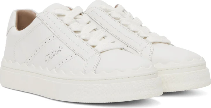 Chloé White Lauren Sneakers - Image 4