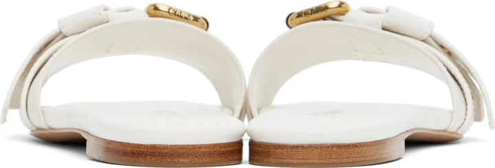 Chloé White Mae Sandals - Image 2