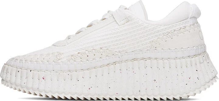 Chloé White Nama Sneakers - Image 3