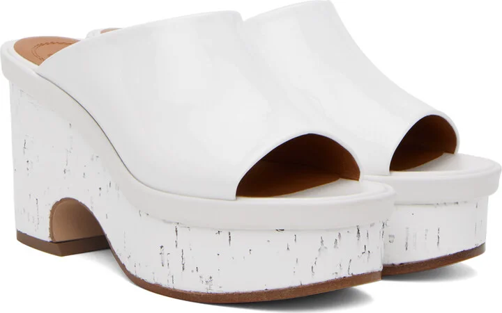 Chloé White Oli Mules - Image 4