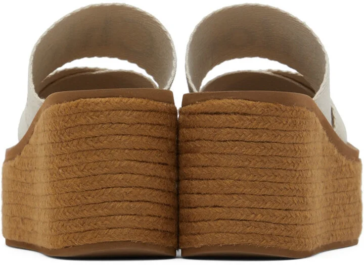 Chloé White Woody Espadrilles - Image 2