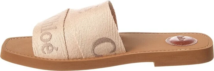 Chloé Woody Logo Canvas Slide - Image 2