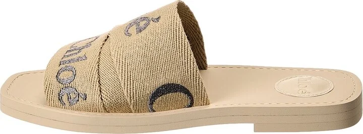 Chloé Woody Logo Canvas Slide - Image 2