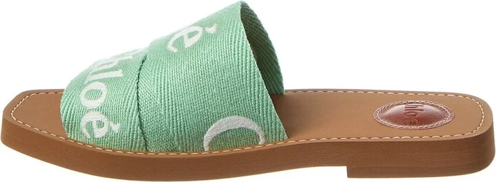 Chloé Woody Logo Canvas Slide - Image 2