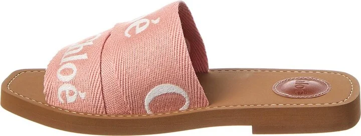Chloé Woody Logo Canvas Slide - Image 2