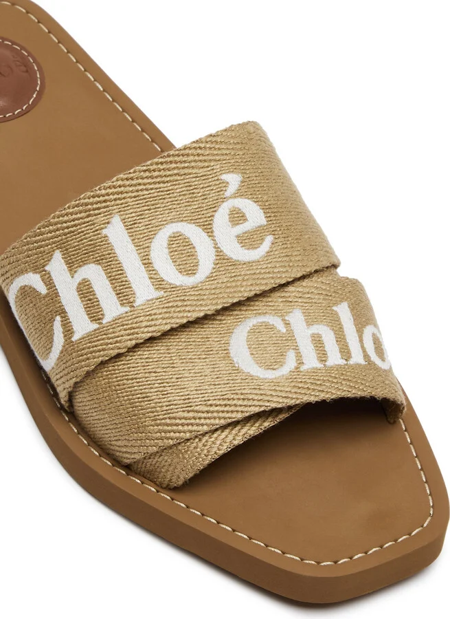 Chloe Woody Logo Canvas Sliders - Image 9