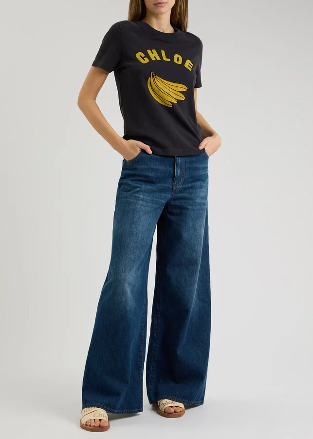 Chloe Woody Logo Canvas Sliders - Image 6