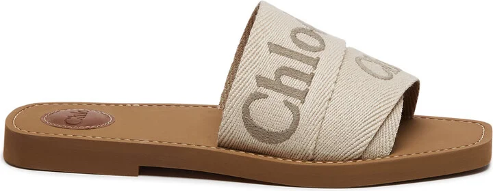 Chloe Woody Logo Canvas Sliders