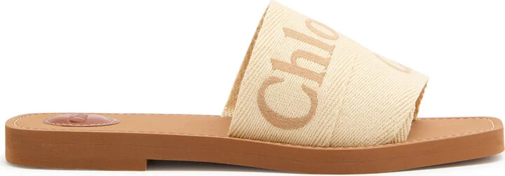Chloe Woody Logo Canvas Sliders