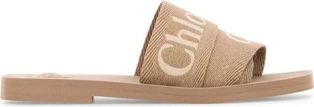 Chloé Woody Logo Detailed Sandals