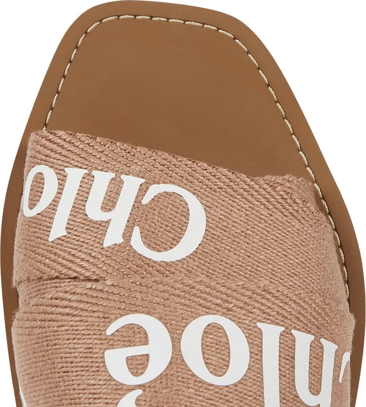 Chloe Woody Logo-print Sliders - Image 4