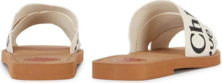 Chloe Woody Logo-print Sliders - Image 8