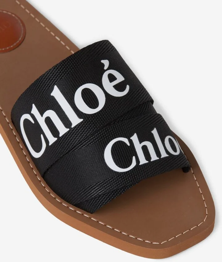 Chloé Woody Logo Sandals - Image 4