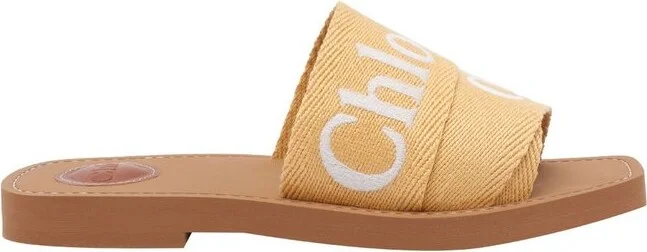 Chloé Woody Open Toe Slip-On Slides