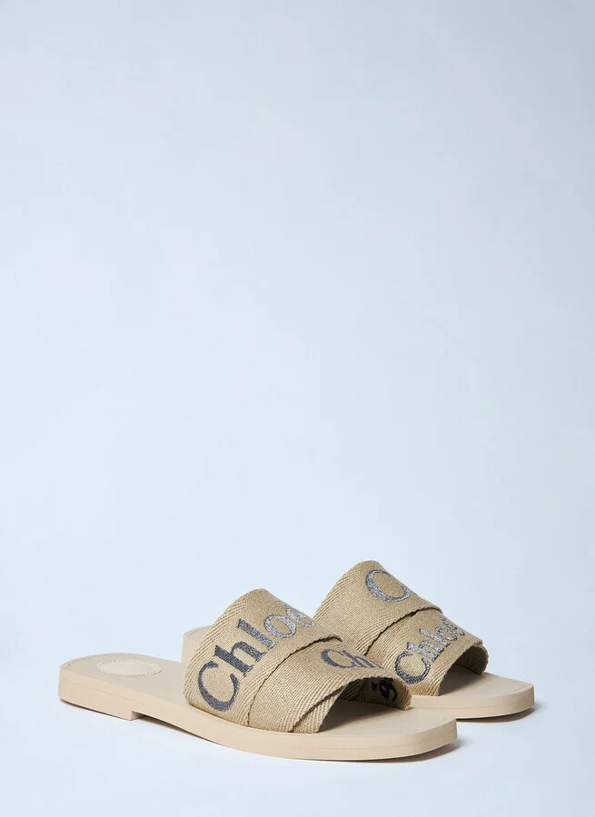 Chloé Woody Slides - Woman Slides Beige Eu - 37 - Image 2