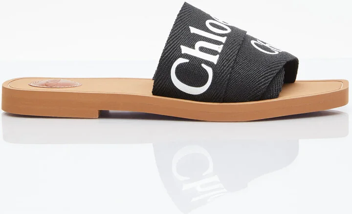 Chloé Woody Slides - Woman Slides Black Eu - 37