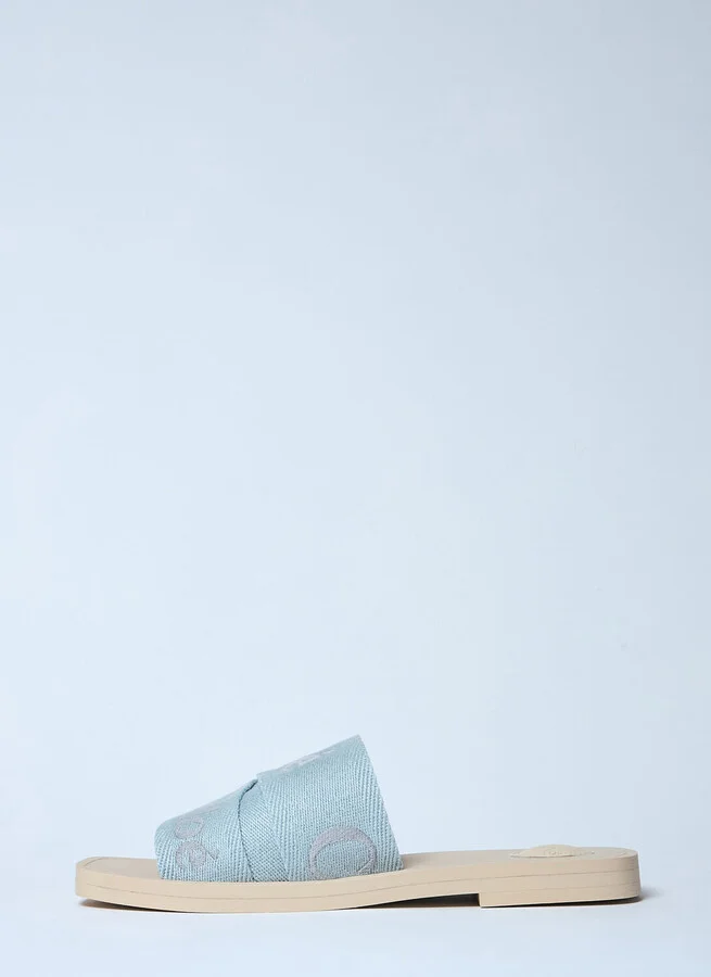 Chloé Woody Slides - Woman Slides Blue Eu - 36 - Image 4