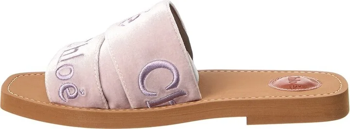Chloé Woody Velvet Slide - Image 2