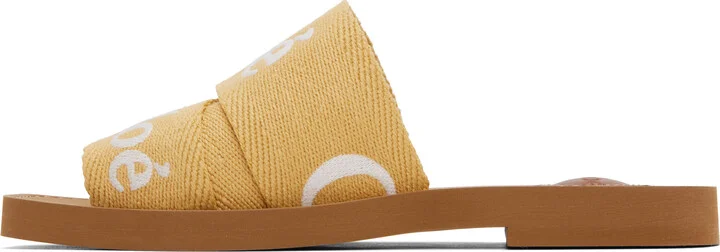 Chloé Yellow Woody Sandals - Image 3