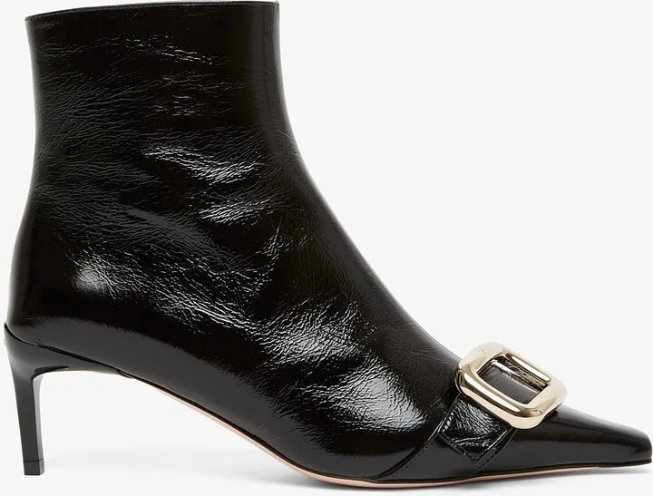 Choc 55 black booties