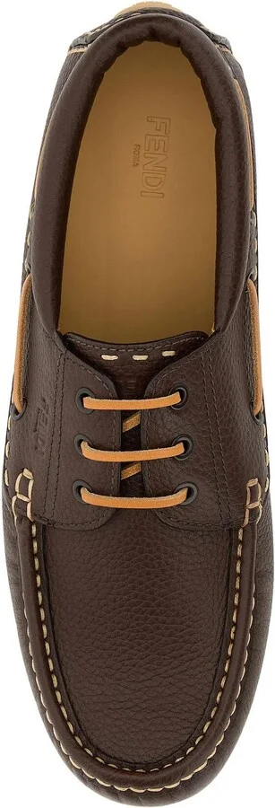 Chocolate Leather Deck Loafers - Image 4