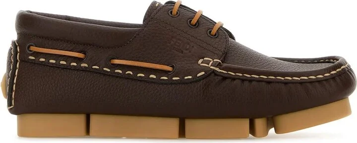 Chocolate Leather Deck Loafers
