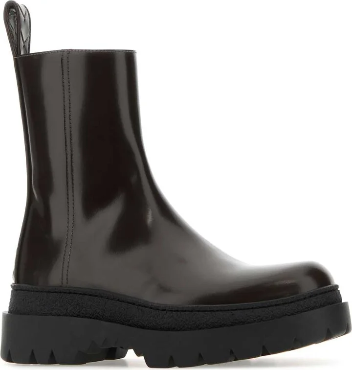 Chocolate Leather Highway Ankle Boots - Image 2