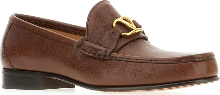 Chocolate Leather Loafers - Image 2