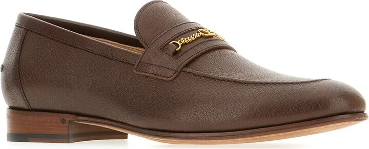 Chocolate Leather Loafers - Image 2
