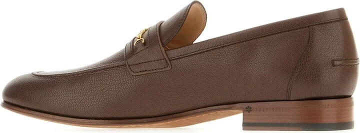 Chocolate Leather Loafers - Image 3