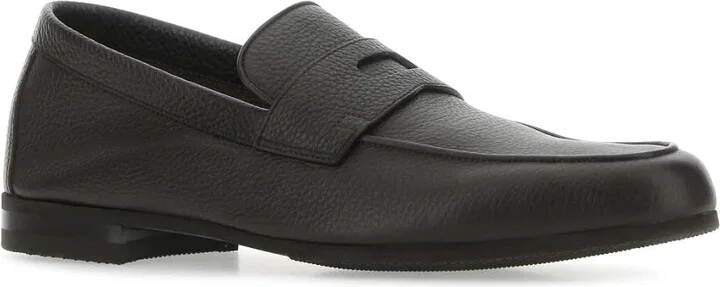 Chocolate Leather Thorne Loafers - Image 2