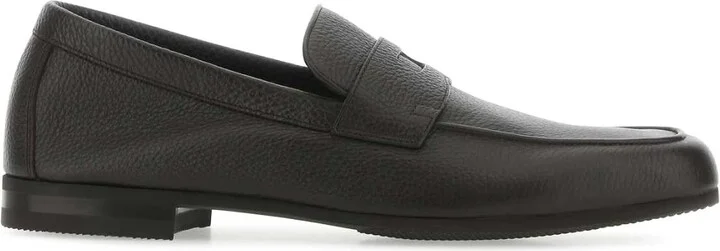 Chocolate Leather Thorne Loafers