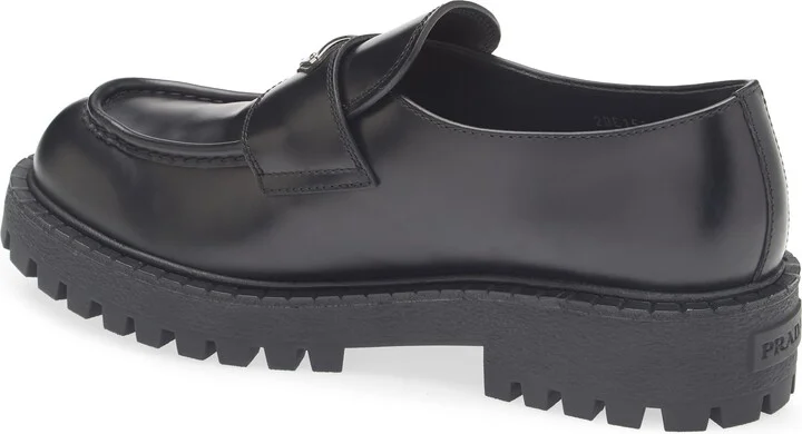 Chocolate Lug Sole Loafer - Image 2