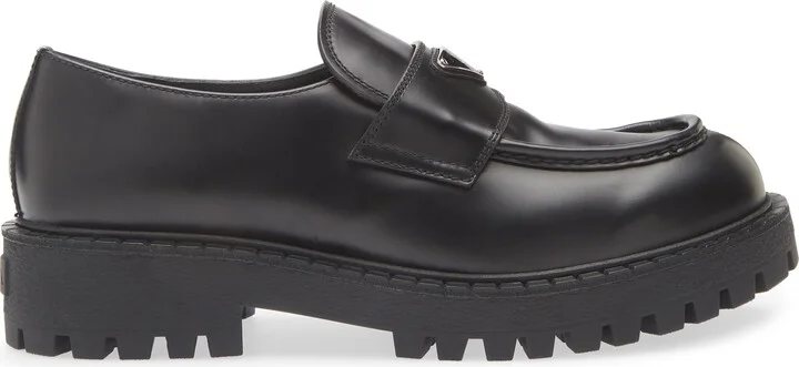 Chocolate Lug Sole Loafer - Image 3
