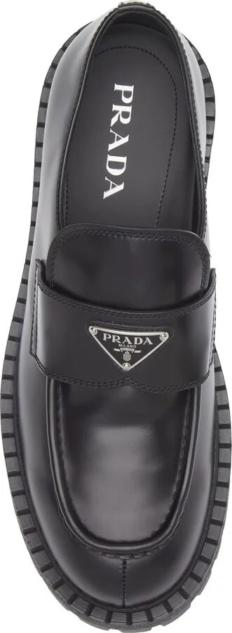 Chocolate Lug Sole Loafer - Image 5