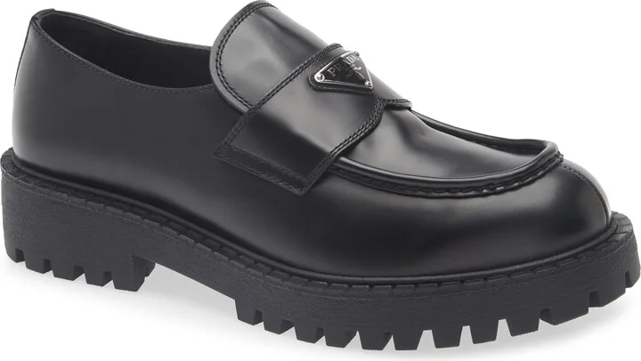 Chocolate Lug Sole Loafer