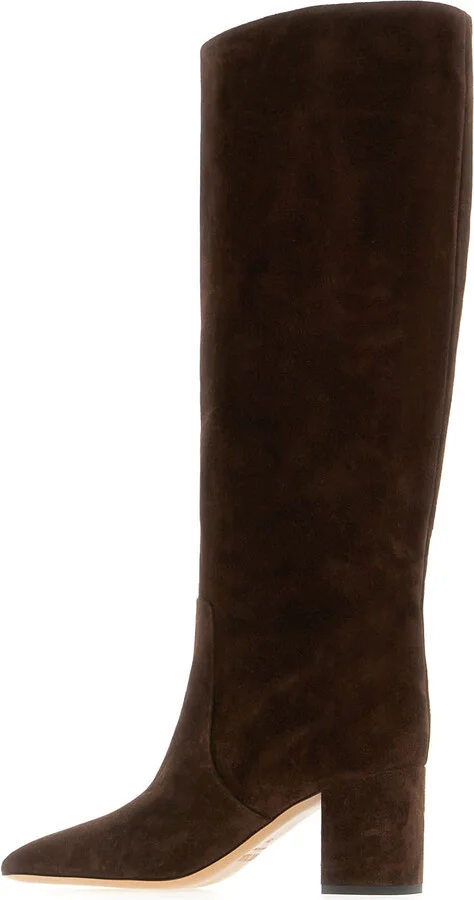 Chocolate Suede Anja Boots - Image 3