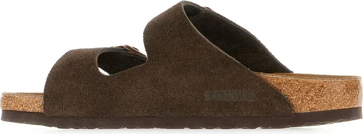 Chocolate Suede Arizona Sandals - Image 3